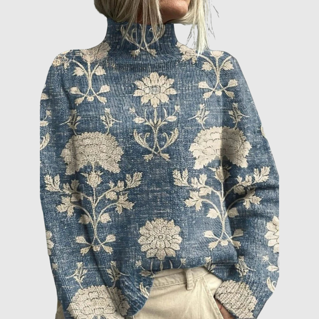 Nela| Ciepły i Elegancki Sweter z Golfem