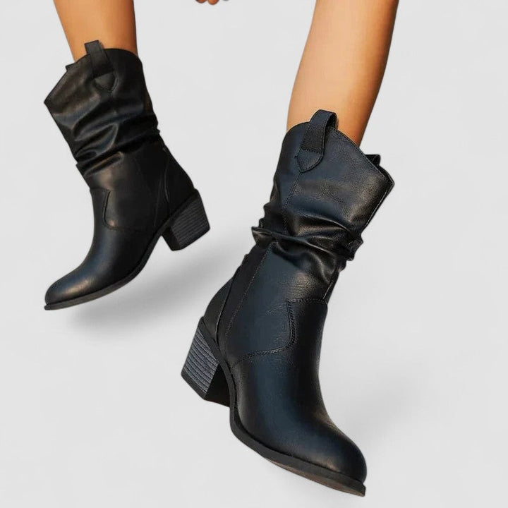 Vivian – Bottes en cuir orthopédique