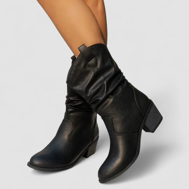 Vivian – Bottes en cuir orthopédique