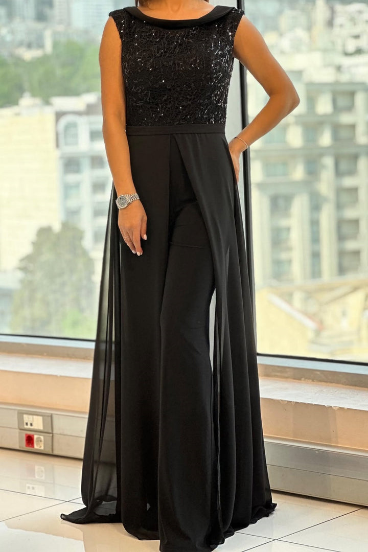 Milena | Błyszczący, Elegancki Kombinezon