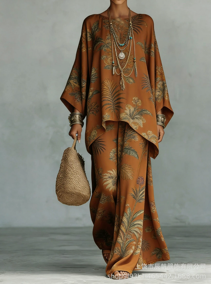 Céline | Ensemble en Lin Élégant Deux Pièces