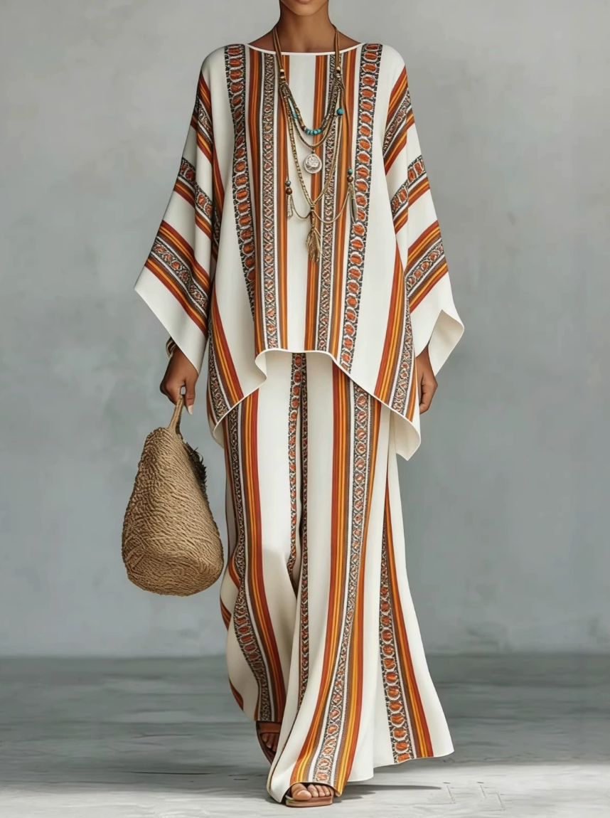 Céline | Ensemble en Lin Élégant Deux Pièces