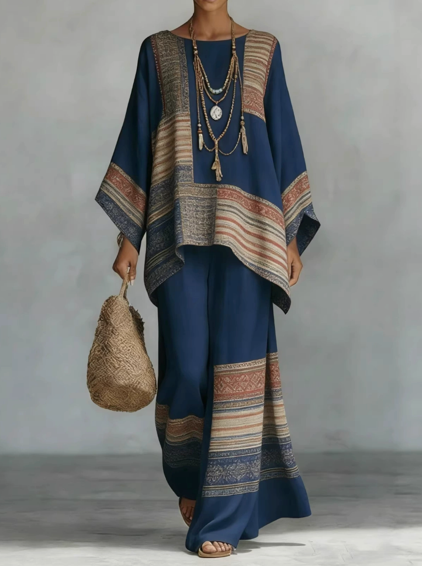 Céline | Ensemble en Lin Élégant Deux Pièces