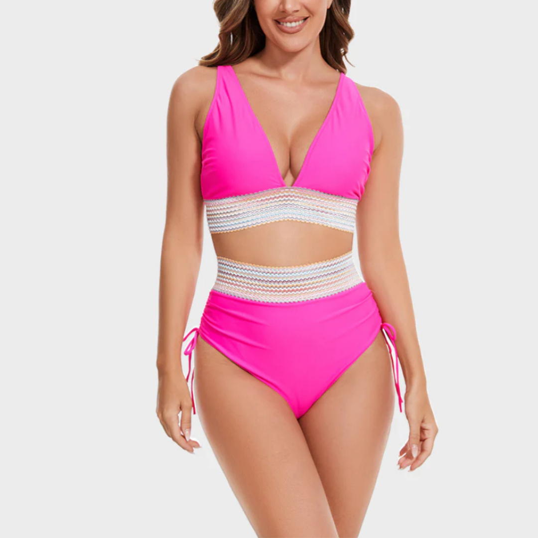 Loretta | Ensemble de Bikini Élevé Élégant