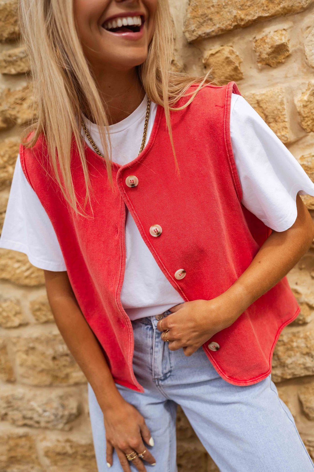 Niwia – Letnia kamizelka w stylu vintage
