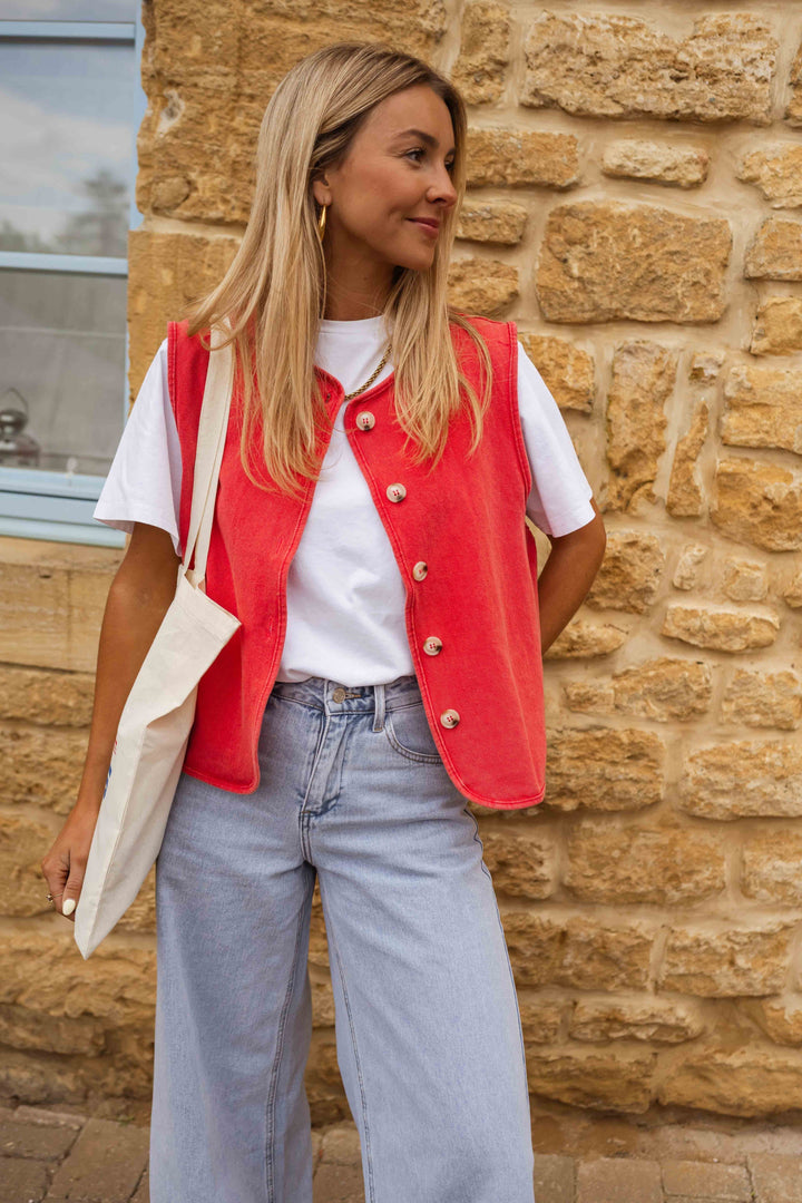 Niwia – Letnia kamizelka w stylu vintage