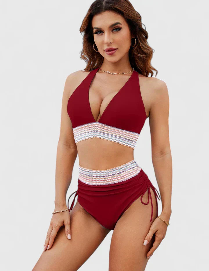 Loretta | Ensemble de Bikini Élevé Élégant