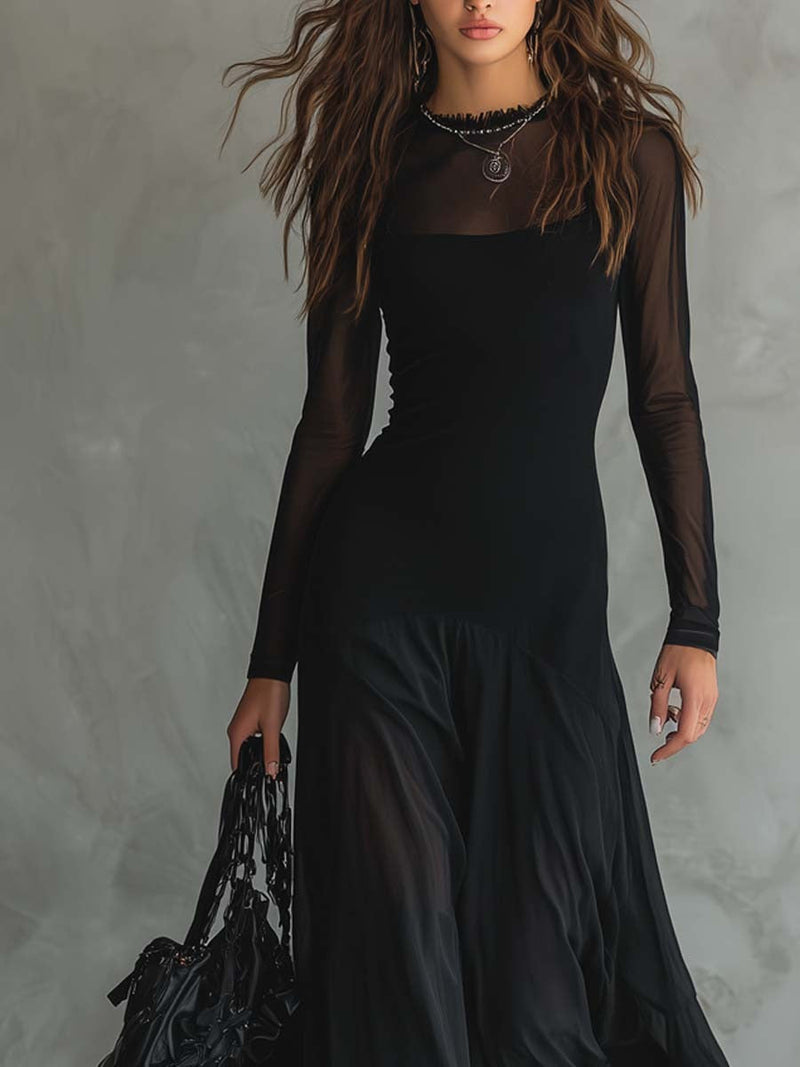 Magdalena – Luźna Sukienka Maxi