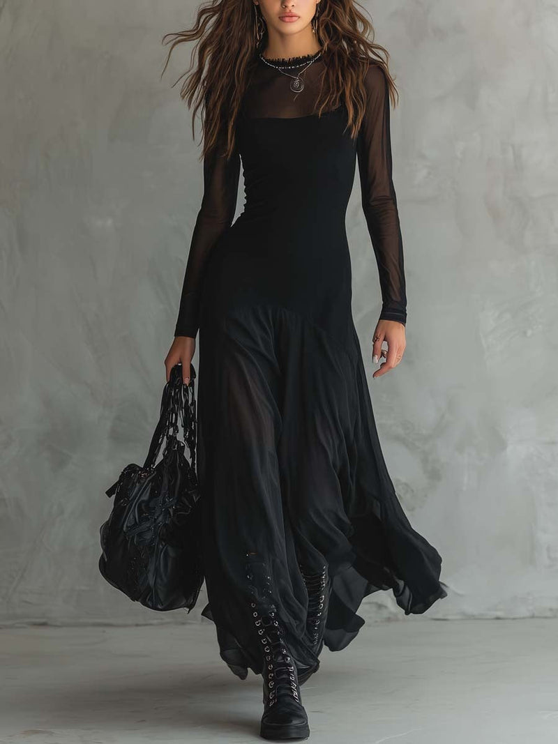 Magdalena – Luźna Sukienka Maxi