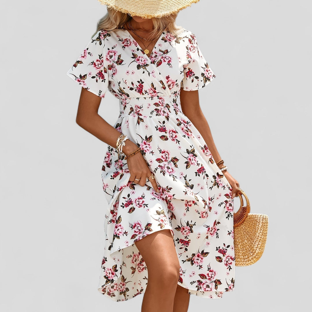 Natalie | Robe Midi d'Été Confortable