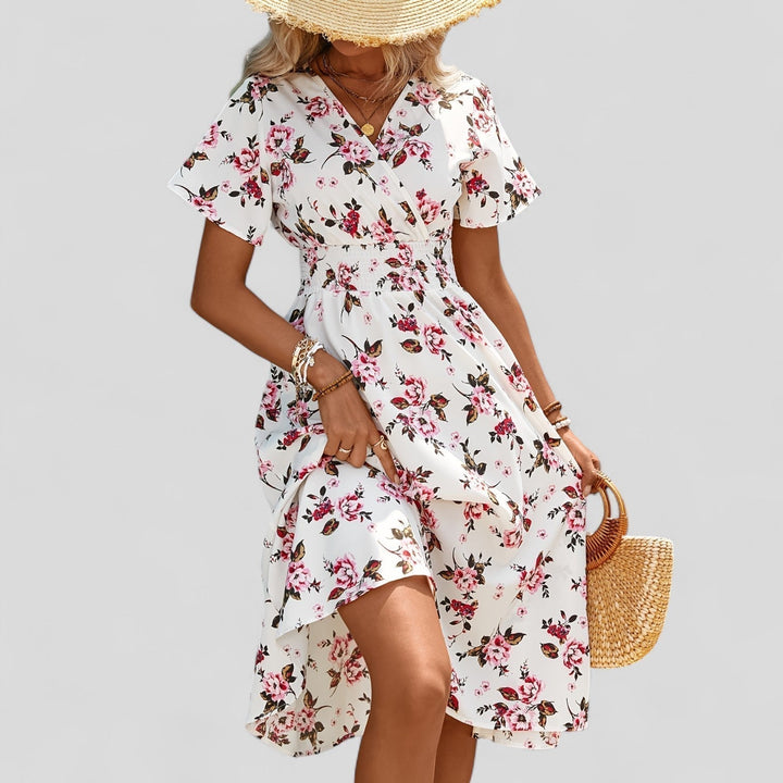 Natalie | Robe Midi d'Été Confortable