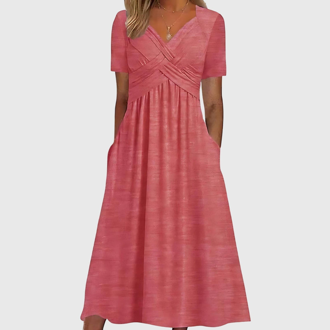 Veronica | Robe Midi avec Contrôle du Ventre