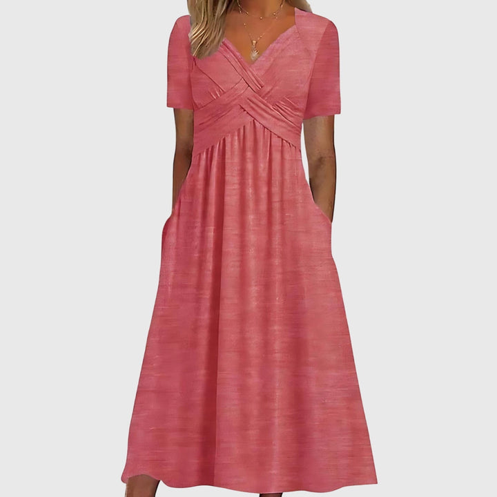 Veronica | Robe Midi avec Contrôle du Ventre