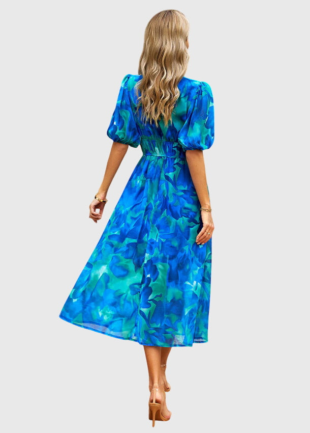 Joyce | Robe Midi Florale Flatteuse