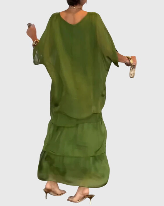 Bernadette | Robe Élégante Longue et Fluide