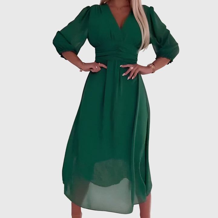 Norma | Robe en Chiffon Soie Léger