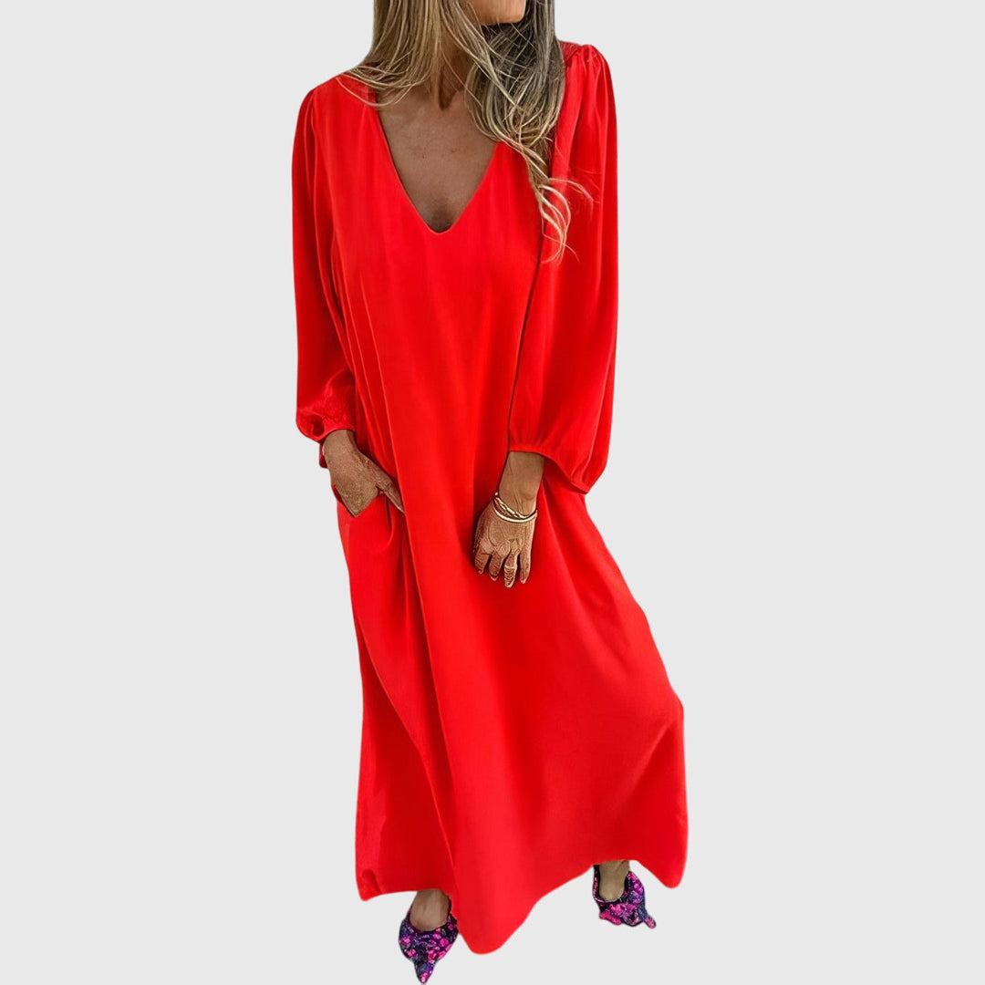 Vanessa | Robe Longue Boho avec Poches