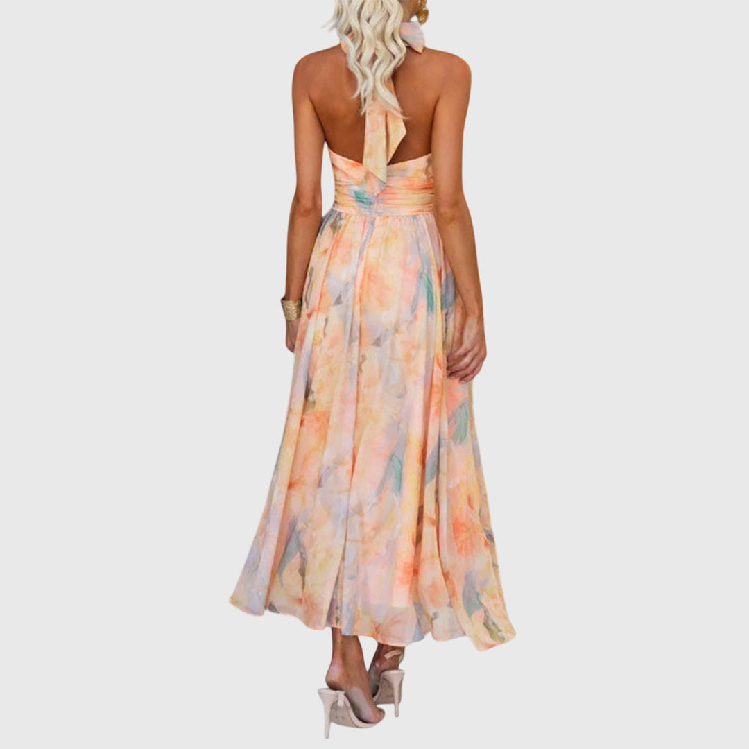 Belinda  | Robe Maxi à Col Halter
