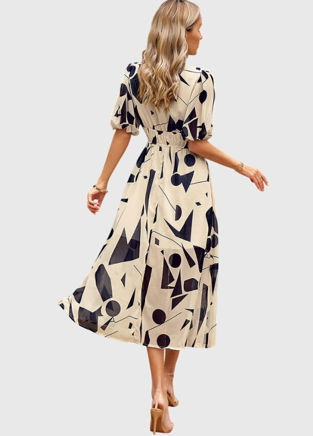 Joyce | Robe Midi Florale Flatteuse