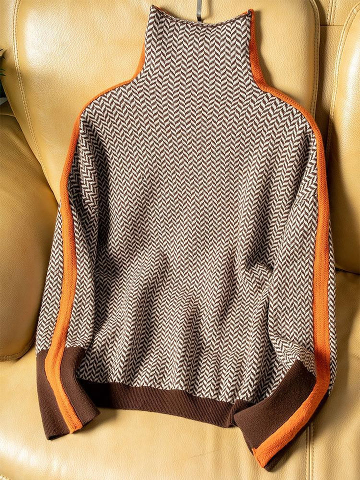 Regina | Sweter z wysokim kołnierzem