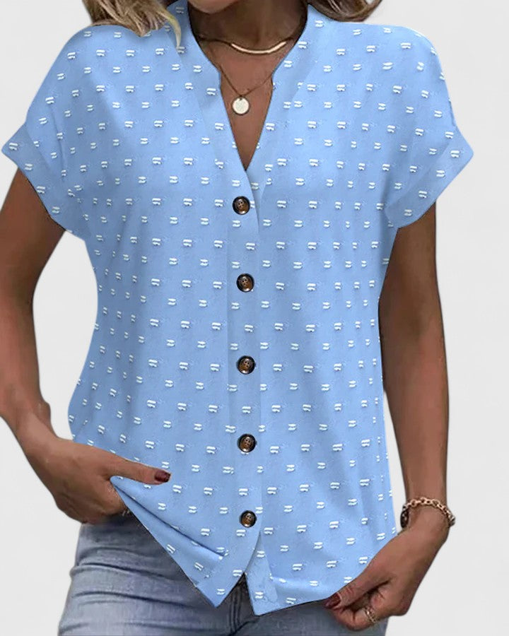 Celena | Chemise V-Cou Confortable