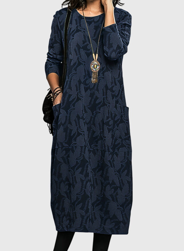 Julia | Robe Décontractée à Col Ronde