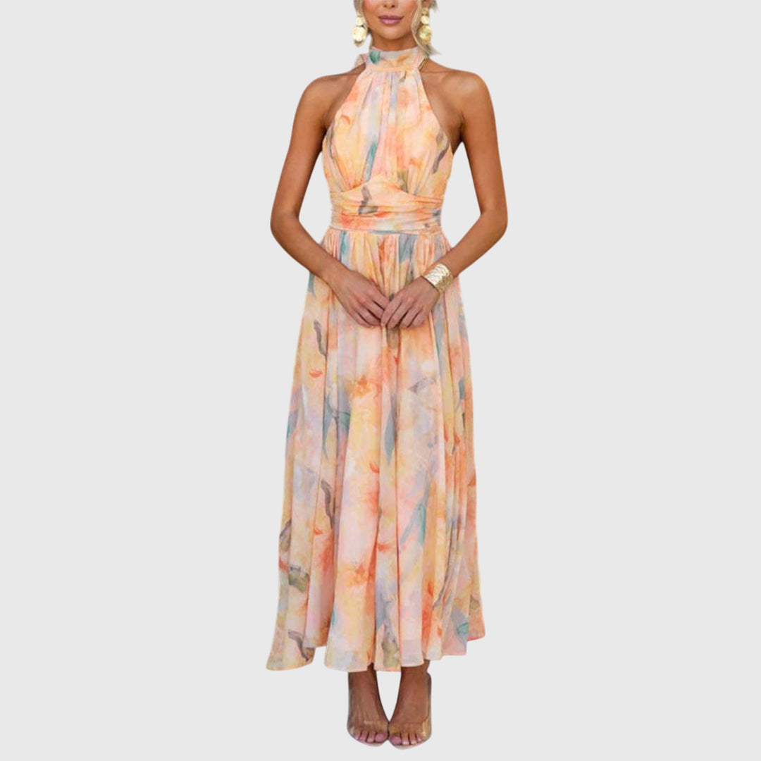 Belinda  | Robe Maxi à Col Halter