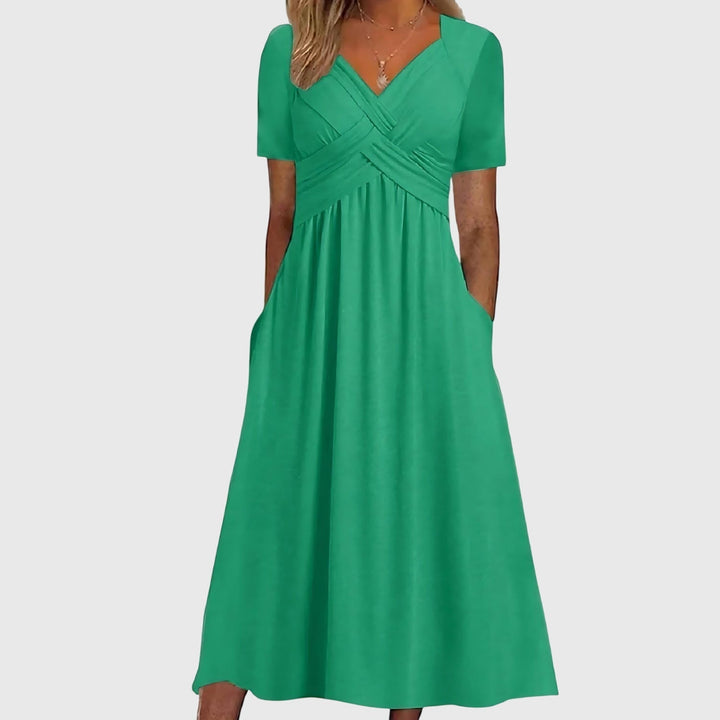 Veronica | Robe Midi avec Contrôle du Ventre