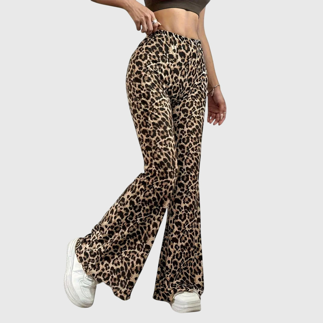 Sue | Pantalon Bootcut Léopard