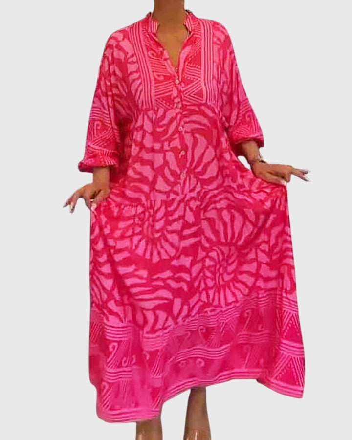 Marissa | Robe Maxi avec Imprimé Élégant