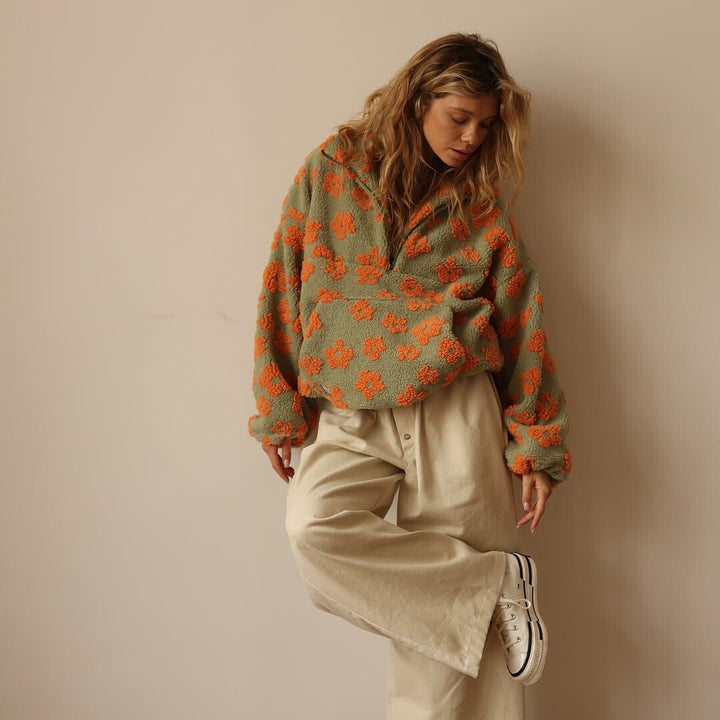 Vanessa | Elegancki sweter w kwiaty