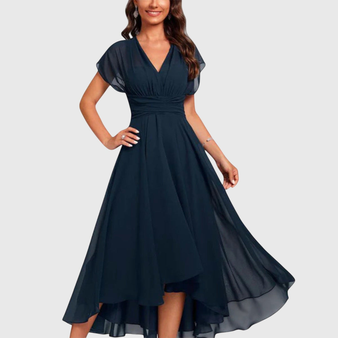 Roberta | Robe A-Ligne à Col V