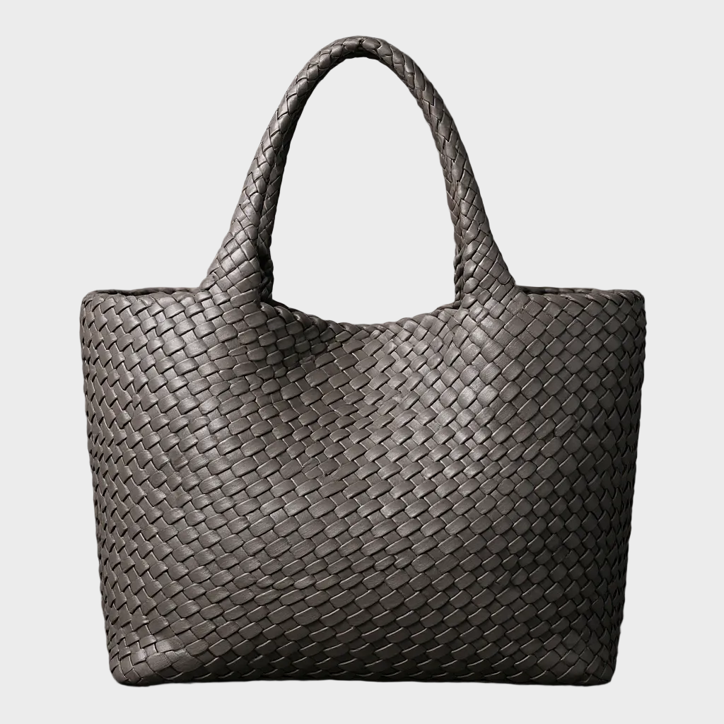 Sac fourre-tout en cuir tissé à la main Lana