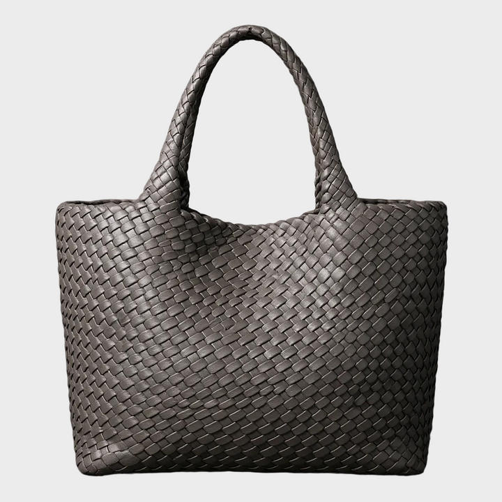 Sac fourre-tout en cuir tissé à la main Lana