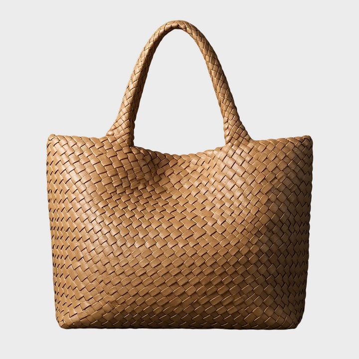 Sac fourre-tout en cuir tissé à la main Lana
