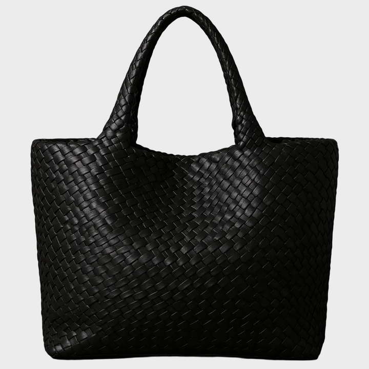 Sac fourre-tout en cuir tissé à la main Lana