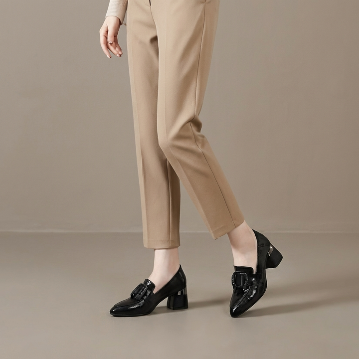 Talons Mocassins en Cuir Valora