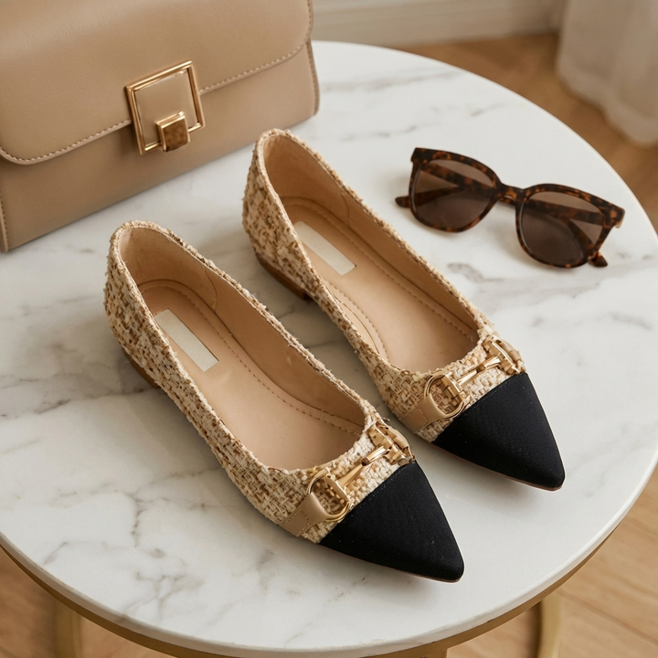 Ballerines en Tweed Verona