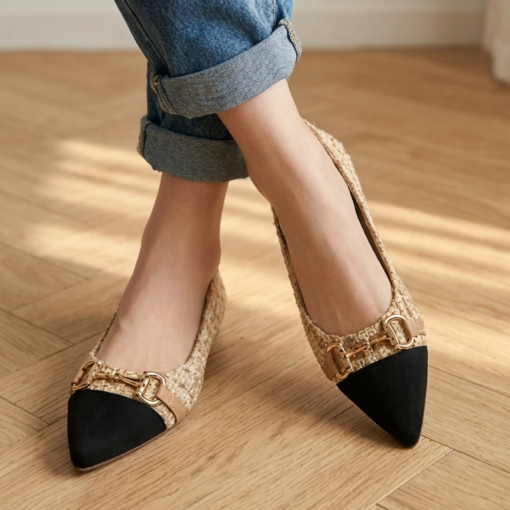Ballerines en Tweed Verona