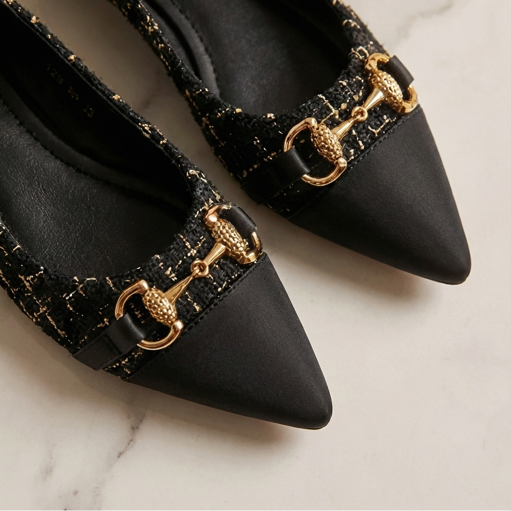 Ballerines en Tweed Verona