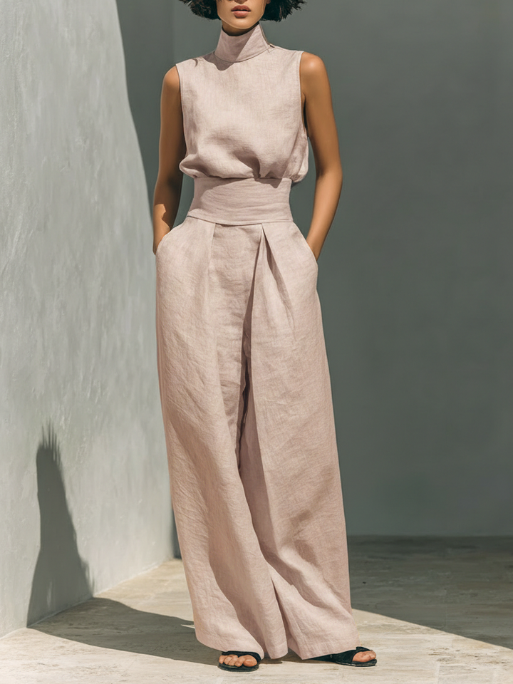Ariana | Ensemble Large en Lin Élégant
