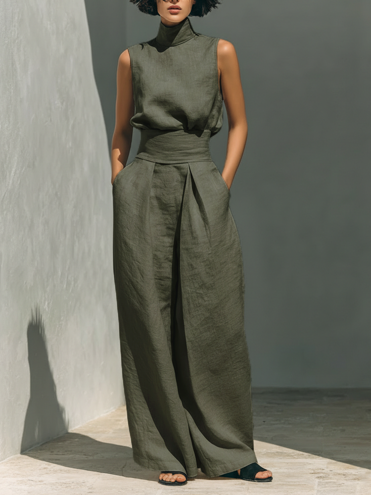 Ariana | Ensemble Large en Lin Élégant