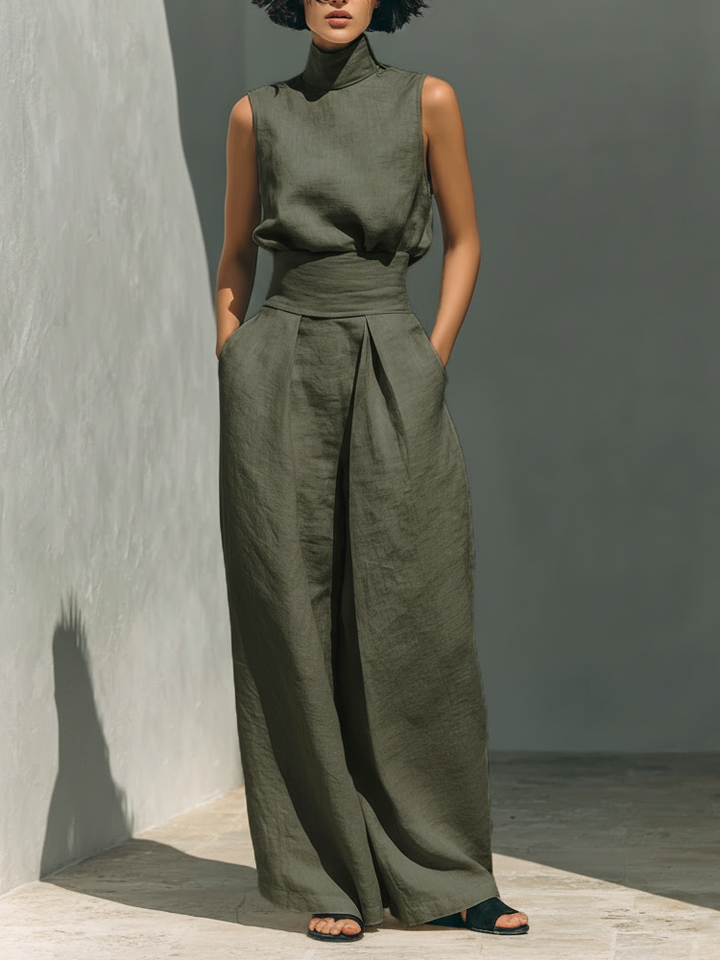 Ariana | Ensemble Large en Lin Élégant