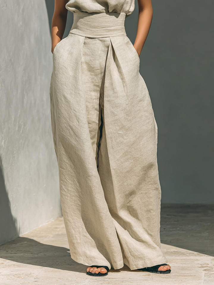 Ariana | Ensemble Large en Lin Élégant
