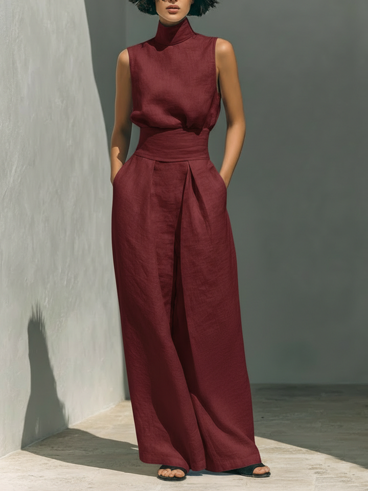 Ariana | Ensemble Large en Lin Élégant