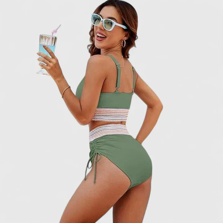 Loretta | Ensemble de Bikini Élevé Élégant